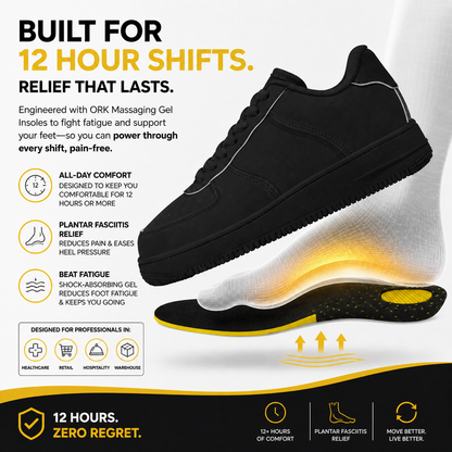 All-Day Comfort Sneakers with Plantar Fasciitis Relief